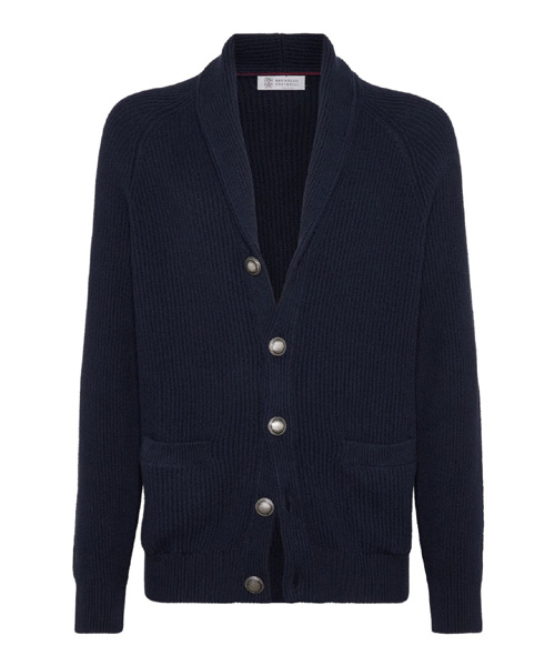 JK-23978<br><b>BRUNELLO CUCINELLI</b><br>숄칼라 코튼 울 가디건</b><br>[매장가-300만원대]