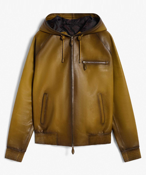 JK-23742<br><b>BERLUTI</b><br>파티나 가죽 후드 자켓</b><br>[매장가-1000만원대]