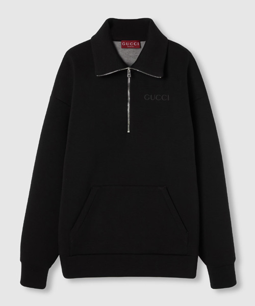 T-30556<br><b>GUCCI</b><br>비스코스 저지 반집업 스웨트셔츠</b><br>[매장가-190만원대]
