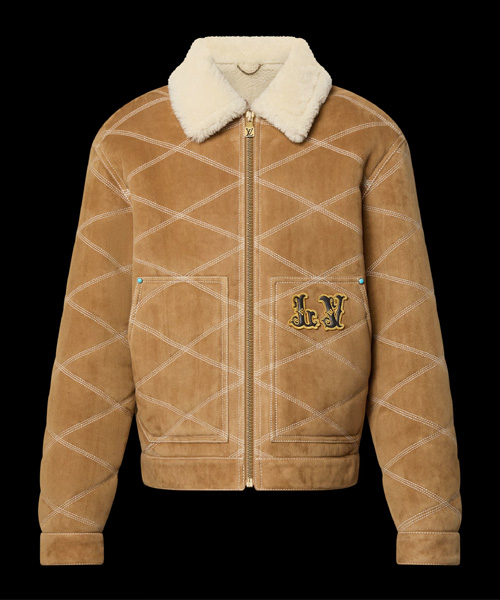 JK-23774<br><b>LOUIS VUITTON</b><br>엠브로이더드 시어링 워크웨어 블루종</b><br>[매장가-1500만원대]