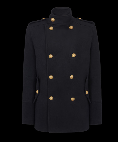 JK-23971<br><b>BALMAIN</b><br>밀리터리 스타일 더블 버튼 울 코트</b><br>[매장가-500만원대]