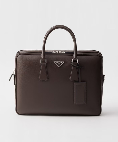 A-42239<br><b>PRADA</b><br>사피아노 가죽 브리프케이스</b><br>[매장가-590만원대]