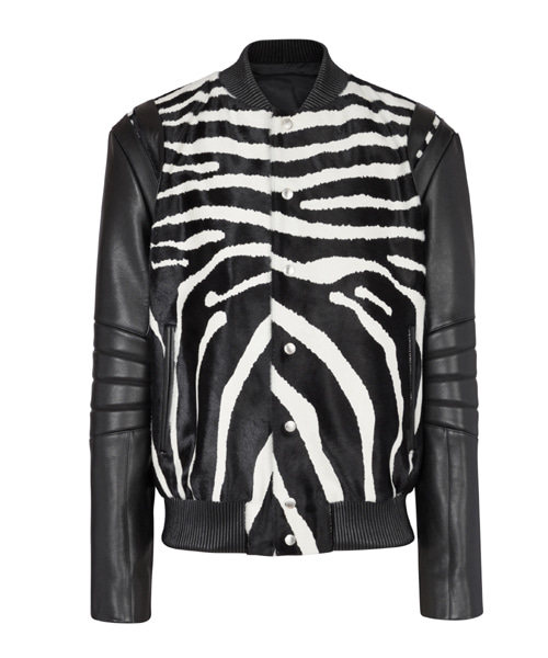 JK-23847<br><b>BALMAIN</b><br>지브라 모티브 가죽 봄버 자켓</b><br>[매장가-1000만원대]
