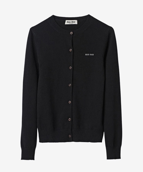 JK-24090<br><b>MIU MIU</b><br>캐시미어 니트 가디건</b><br>[매장가-220만원대]
