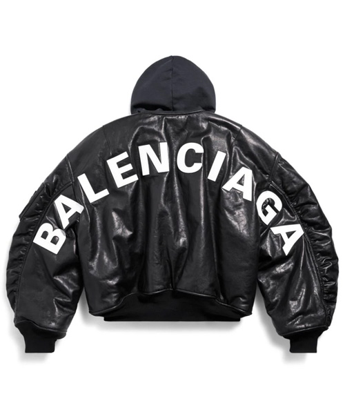 JK-23856<br><b>BALENCIAGA</b><br>DIY 메탈 레더 봄버 자켓</b><br>[매장가-1000만원대]