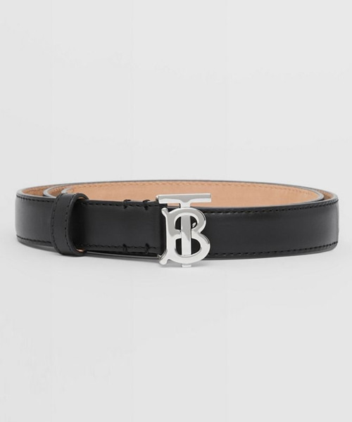 A-41966<br><b>BURBERRY</b><br>모노그램 모티프 가죽 벨트</b><br>[매장가-100만원대]
