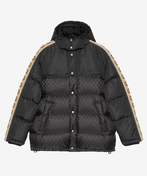 JK-23840<br><b>GUCCI</b><br>GG 자카드 나일론 패딩 코트</b><br>[매장가-370만원대]