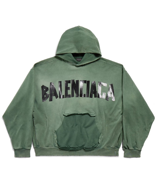 T-30590<br><b>BALENCIAGA</b><br>뉴 테이프 타입 라지 핏 립드 포켓 후디</b><br>[매장가-180만원대]