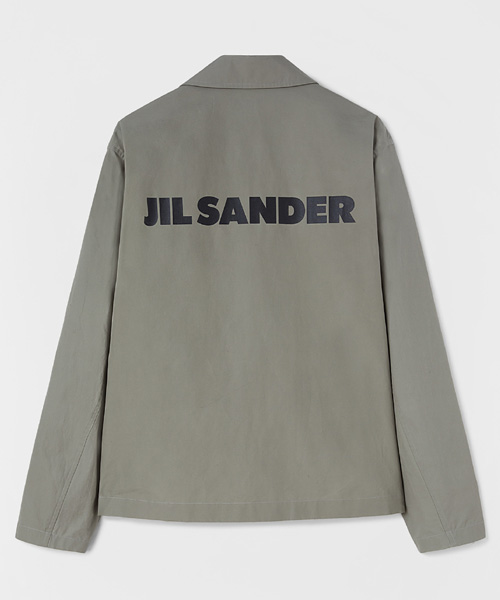 JK-23866<br><b>JIL SANDER</b><br>로고 프린트 경량 코튼 포플린 블루종 재킷</b><br>[매장가-260만원대]