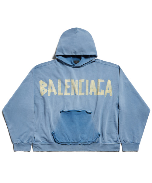 T-30616<br><b>BALENCIAGA</b><br>테이프 타입 립드 포켓 후디 스웨트셔츠</b><br>[매장가-200만원대]