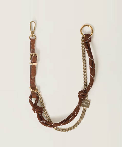 A-42479<br><b>MIU MIU</b><br>가죽, 코드 & 메탈 트릭</b><br>[매장가-85만원대]