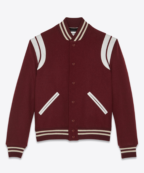 JK-24223<br><b>SAINT LAURENT</b><br>울 바시티 테디 보머 자켓</b><br>[매장가-300만원대]