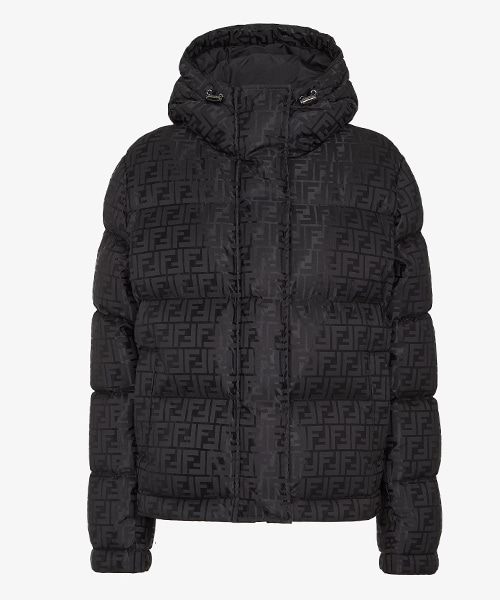JK-24113<br><b>FENDI</b><br>블랙 FF 나일론 다운 재킷</b><br>[매장가-400만원대]