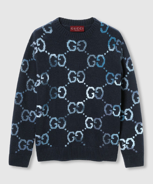 T-30670<br><b>GUCCI</b><br>GG 인타르시아 울 스웨터</b><br>[매장가-220만원대]