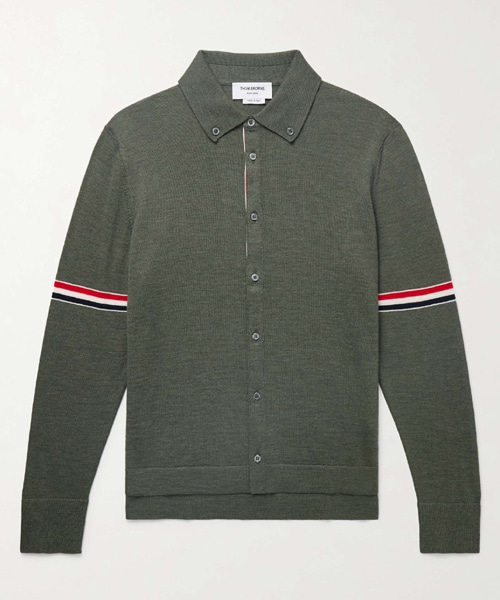 S-5471<br><b>THOM BROWNE</b><br>메리노 울 암밴드 셔츠</b><br>[매장가-170만원대]