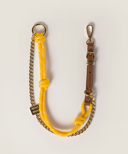 A-42478<br><b>MIU MIU</b><br>가죽, 코드 & 메탈 트릭</b><br>[매장가-85만원대]