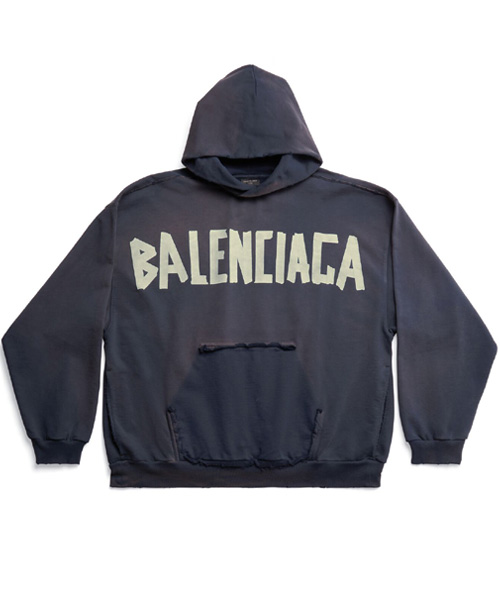 T-30606<br><b>BALENCIAGA</b><br>테이프 타입 립드 포켓 라지 핏 후디</b><br>[매장가-160만원대]