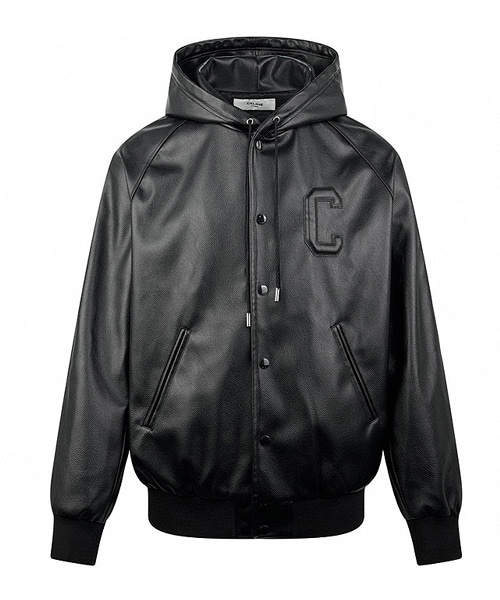 JK-24190<br><b>CELINE</b><br>시그니처 로고 레더 블루종 자켓</b><br>[매장가-500만원대]