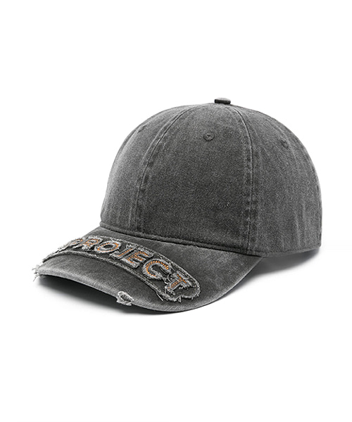 A-42350<br><b>Y/PROJECT</b><br>로고 디스트레스 데님 볼캡</b><br>[매장가-30만원대]