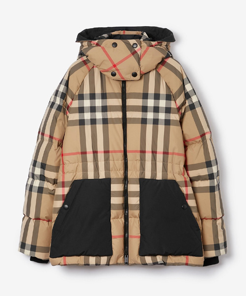 JK-24099<br><b>BURBERRY</b><br>디태쳐블 후드 체크 푸퍼 자켓</b><br>[매장가-500만원대]