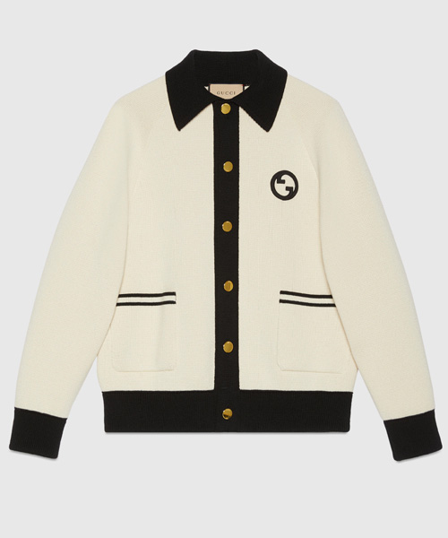 JK-24186<br><b>GUCCI</b><br>G패치 코튼 울 니트 가디건</b><br>[매장가-330만원대]