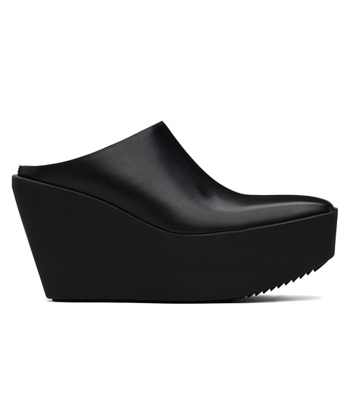 A-42511<br><b>RICK OWENS</b><br>블랙 실버 플랫폼 뮬</b><br>[매장가-100만원대]