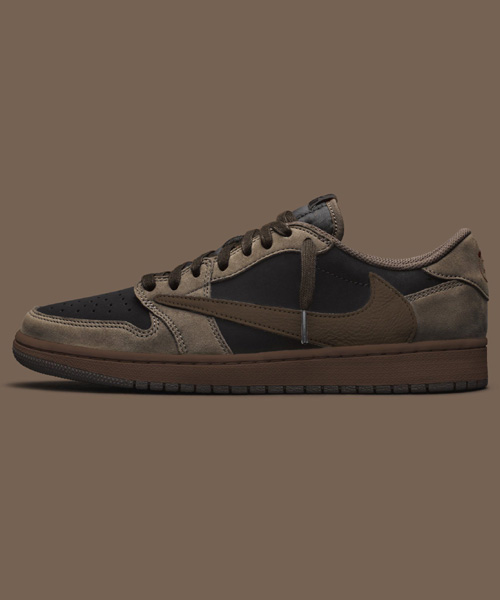 A-42271<br><b>TRAVIS SCOTT x JORDAN</b><br>로우 OG 벨벳 브라운 스니커즈</b><br>[리셀가-100만원대]