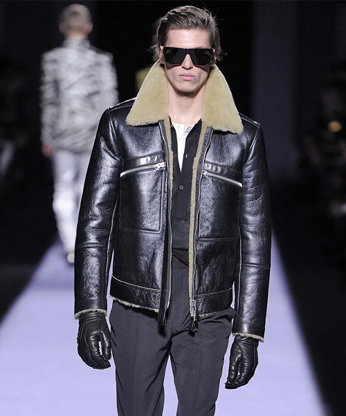 JK-24311<br><b>TOM FORD</b><br>시어링 더블 포켓 가죽 자켓</b><br>[매장가-1000만원대]