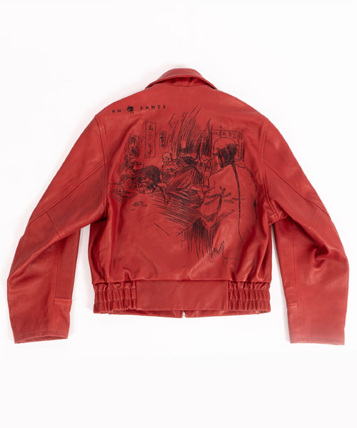 JK-24163<br><b>ENFANTS RICHES DÉPRIMÉS</b><br>오피움 덴 프랭크 레더 집업자켓</b><br>[매장가-700만원대]