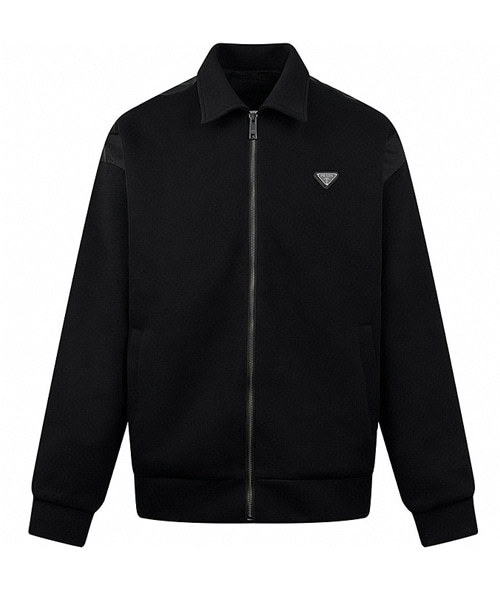 JK-24280<br><b>PRADA</b><br>트라이앵글 패치 사틴 집업 자켓</b><br>[매장가-450만원대]