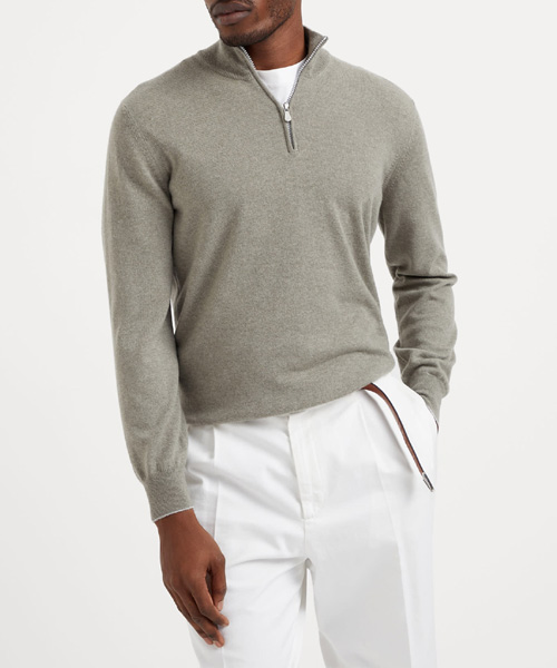 T-30692<br><b>BRUNELLO CUCINELLI</b><br>캐시미어 하프 집업 스웨터</b><br>[매장가-200만원대]