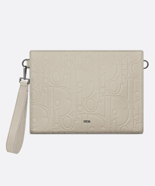 A-42409<br><b>DIOR</b><br>그래비티 베이지 가죽 A5 파우치백</b><br>[매장가-200만원대]