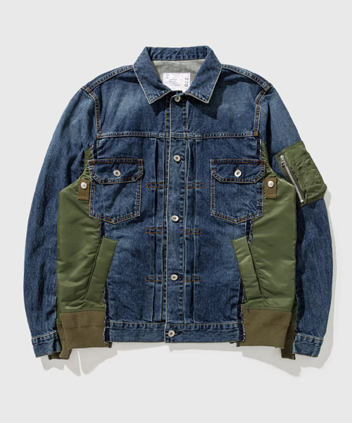 JK-24165<br><b>SACAI</b><br>데님 MA-1 재킷</b><br>[매장가-150만원대]