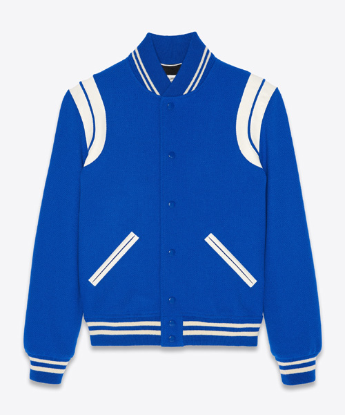 JK-24224<br><b>SAINT LAURENT</b><br>울 바시티 테디 보머 자켓</b><br>[매장가-300만원대]