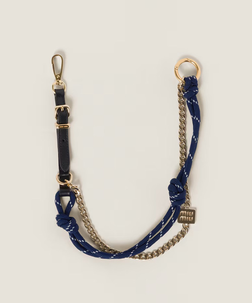 A-42480<br><b>MIU MIU</b><br>가죽, 코드 & 메탈 트릭</b><br>[매장가-85만원대]