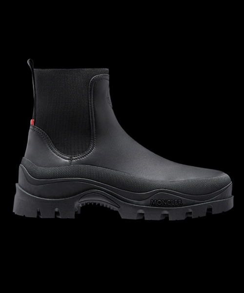 A-42445<br><b>MONCLER</b><br>가죽 첼시 부츠</b><br>[매장가-100만원대]