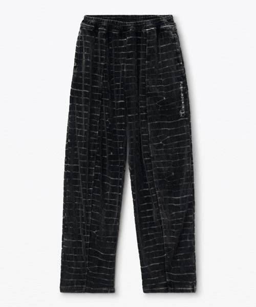 P-16060<br><b>ALEXANDER WANG</b><br>악어 가죽 패턴 벨벳 트랙 팬츠</b><br>[매장가-100만원대]
