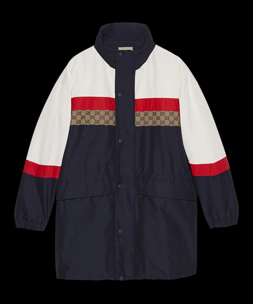 JK-24178<br><b>GUCCI</b><br>매트 패브릭 코트 오프 화이트 다크 블루</b><br>[매장가-400만원대]