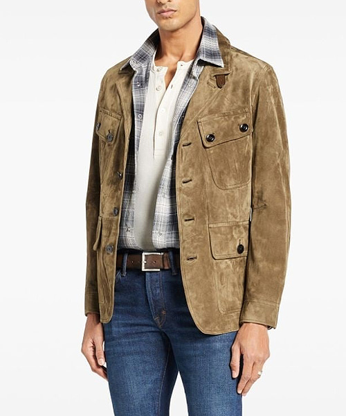 JK-24126<br><b>TOM FORD</b><br>소프트 스웨이드 사토리얼 밀리터리 자켓</b><br>[매장가-1500만원대]