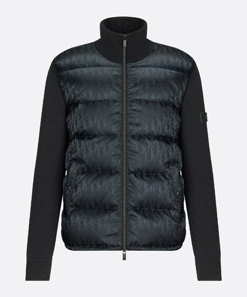JK-24100<br><b>DIOR</b><br>오블리크 자카드 패딩 니트 집업</b><br>[매장가-500만원대]