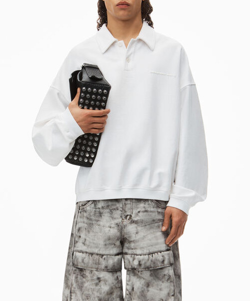 T-30702<br><b>ALEXANDER WANG</b><br>퍼프 로고 오버사이즈 폴로 스웨트셔츠</b><br>[매장가-60만원대]