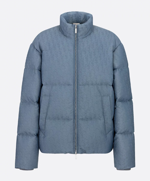 JK-24433<br><b>DIOR</b><br>블루 테크니컬 자카드 오블리크 푸퍼 재킷</b><br>[매장가-500만원대]