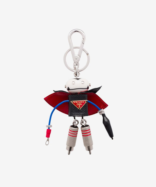 A-43013<br><b>PRADA</b><br>레더 블라드 트릭 키 체인</b><br>[매장가-60만원대]