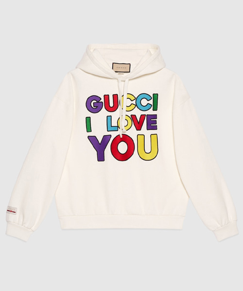 T-30708<br><b>GUCCI</b><br>로고 프린트 코튼 후드 스웨트셔츠</b><br>[매장가-200만원대]