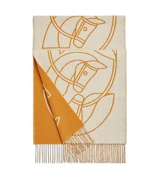 A-42985<br><b>HERMES</b><br>카사크 인터레이스 에퀘스트레 머플러</b><br>[매장가-100만원대]