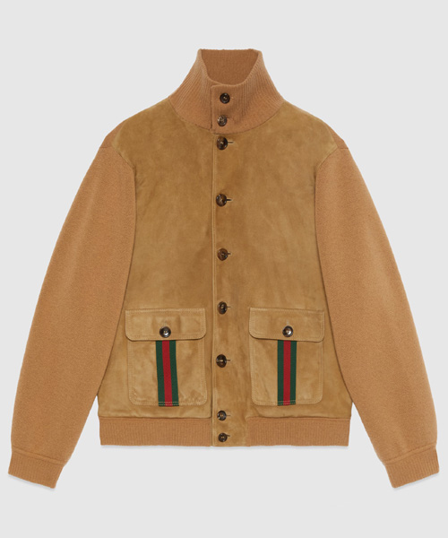 JK-24370<br><b>GUCCI</b><br>웹 스웨이드 봄버 재킷</b><br>[매장가-590만원대]