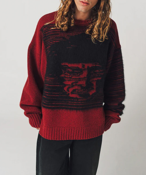 T-30728<br><b>ENFANTS RICHES DÉPRIMÉS</b><br>울 오버 크루넥 스웨터</b><br>[매장가-300만원대]
