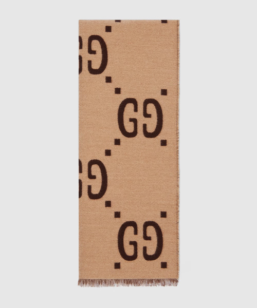 A-43004<br><b>GUCCI</b><br>GG 울 자카드 실크 스카프</b><br>[매장가-70만원대]