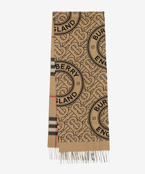 A-42982<br><b>BURBERRY</b><br>리버시블 체크 모노그램 캐시미어 스카프</b><br>[매장가-90만원대]