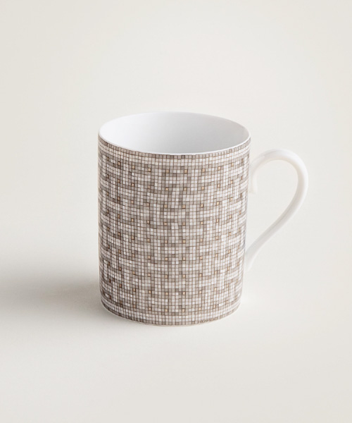 A-42855<br><b>HERMES</b><br>MOSAIQUE AU 24 PLATINUM 머그컵</b><br>[매장가-30만원대]